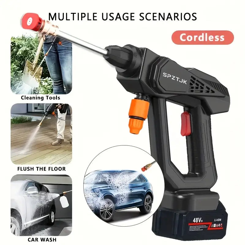 300W High-Pressure Washer Gun – Portable Cordless Cleaning