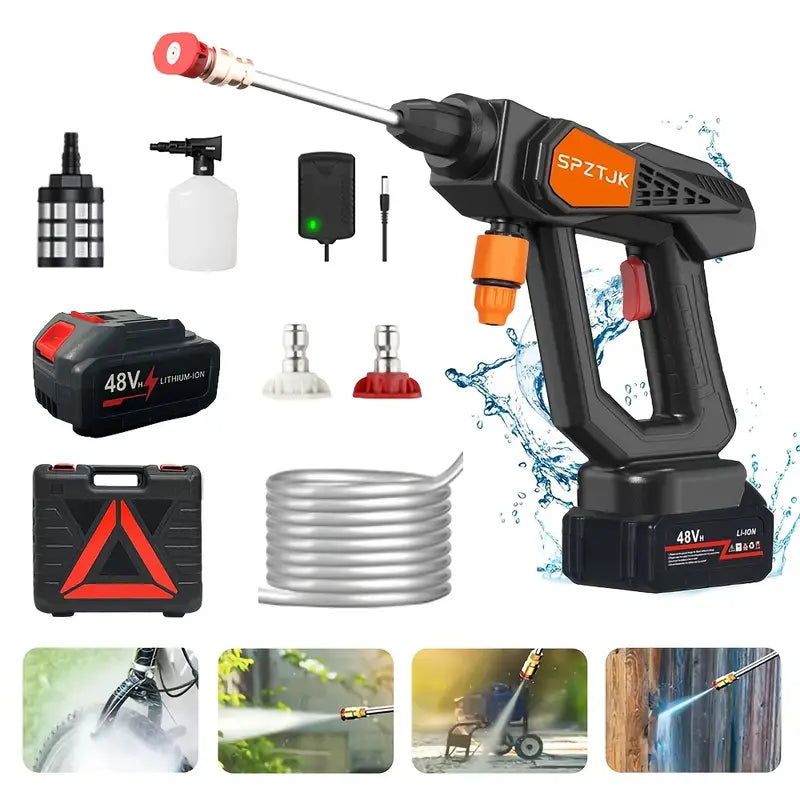 300W High-Pressure Washer Gun – Portable Cordless Cleaning