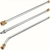 3-Pack Pressure Washer Extension Wand Set – 4000 PSI Stainless Steel