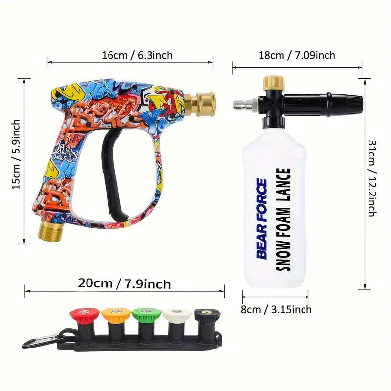 M22 Quick Connector Pressure Washer Gun – Complete Spray