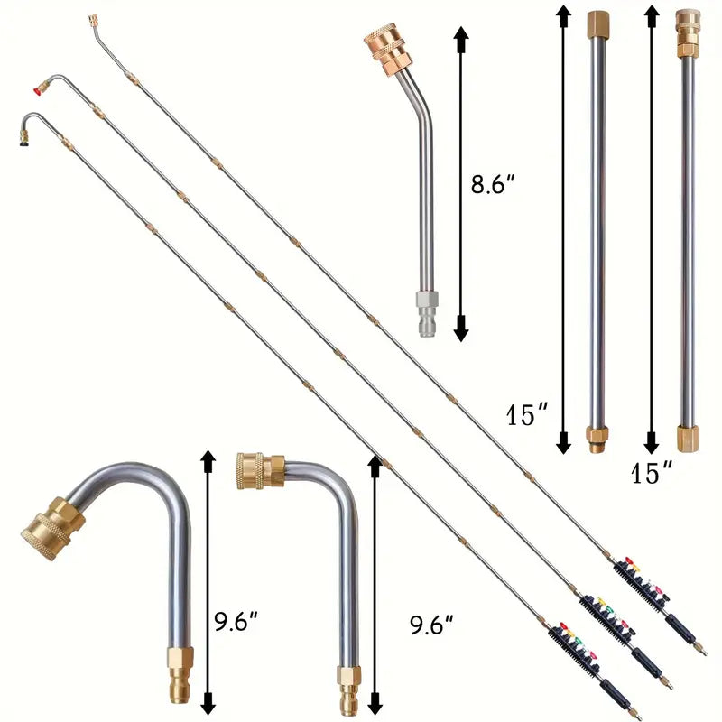 9 Pack Pressure Washer Extension Wand – Power Washer Lance