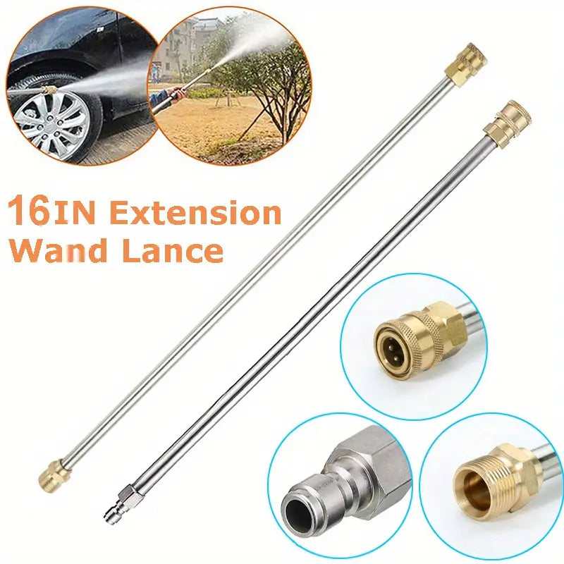 16" Pressure Washer Extension Wand – Stainless Steel