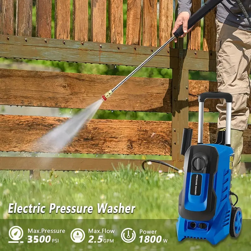 Car Pressure Washer 4000PSI – Electric Power Washer for Deep Cleaning