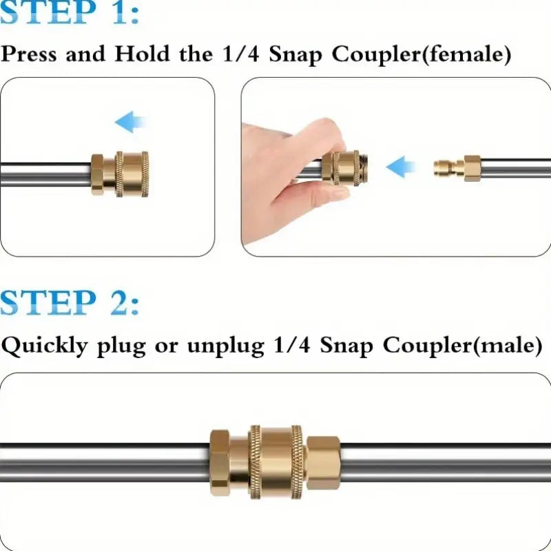 3-Pack Pressure Washer Extension Wand Set – 4000 PSI Stainless Steel