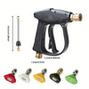 5000 PSI Pressure Washer Gun – Full Set with PA Foam Pot & 5 Nozzles