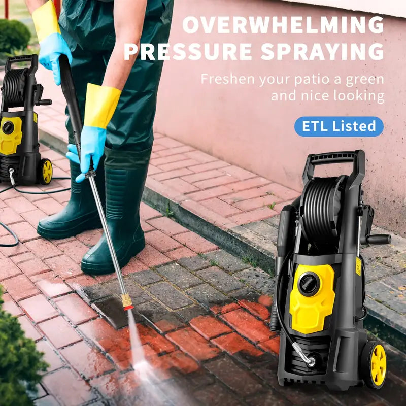 Powerful 2000 PSI Car Pressure Washer – Portable Electric Power