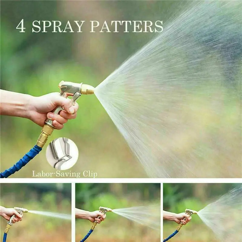 High-Pressure Washer Gun with Brass Nozzle – 4 Spray Patterns for Car & Garden